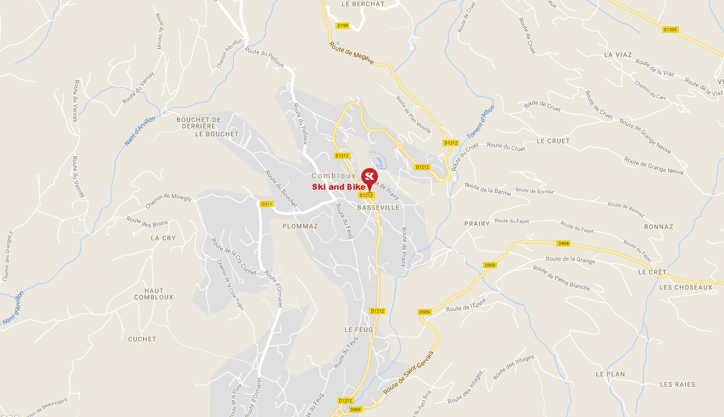 Location de matériel de ski à Combloux