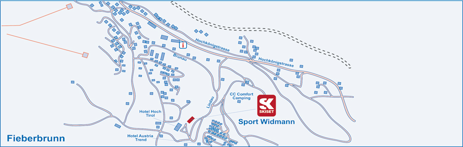 Verhuur van ski materiaal in Fieberbrunn