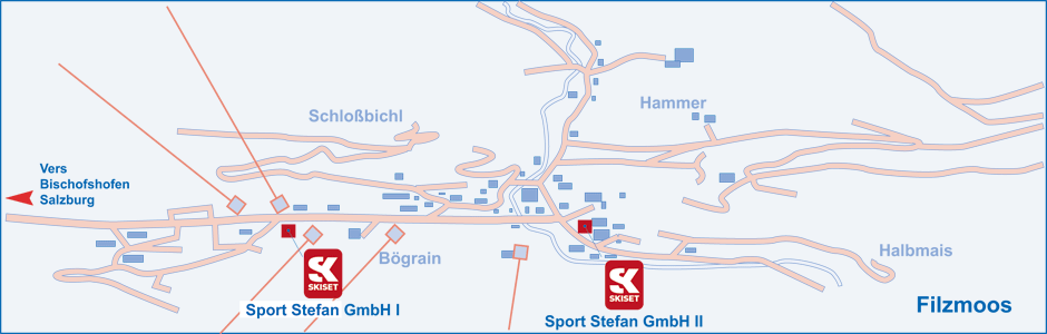 Location de matériel de ski à Filzmoos