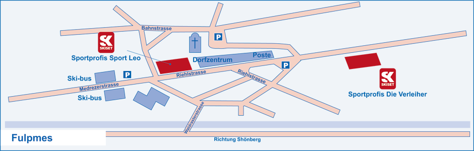 Skiverleih online in Fulpmes