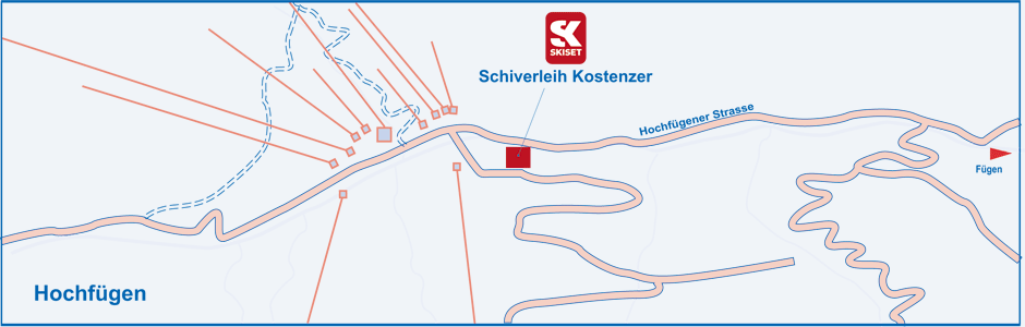 Alquiler de material de esquí en Hochfügen