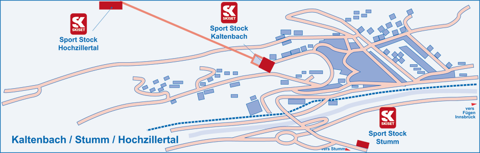 Location de matériel de ski à Kaltenbach
