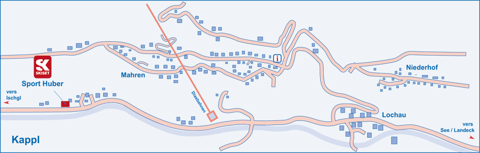 Location de matériel de ski à Kappl