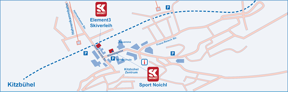 Skiverleih online in Kitzbühel