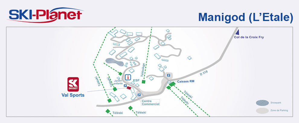 Location de matériel de ski à Manigod