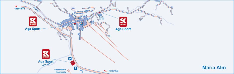 Verhuur van ski materiaal in Maria Alm