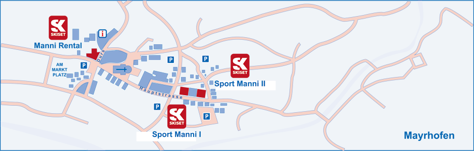 Verhuur van ski materiaal in Mayrhofen im Zillertal