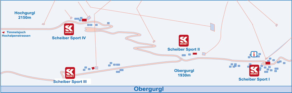 Noleggio attrezzature per gli sci Obergurgl - Hochgurgl