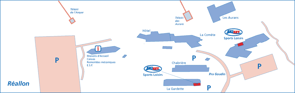 Ski equipment to Réallon