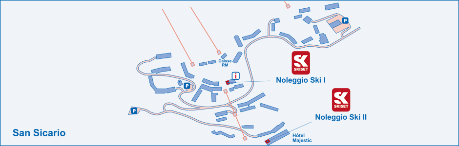 Location de matériel de ski à San Sicario - Cesana Torinese