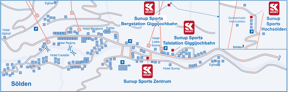 Location de matériel de ski à Sölden - Hochsölden