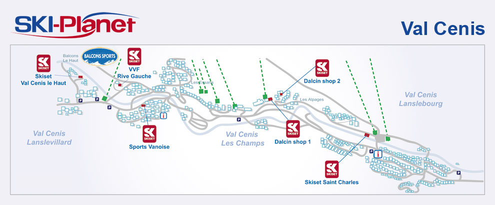 Ski equipment to Val Cenis  - Lanslebourg