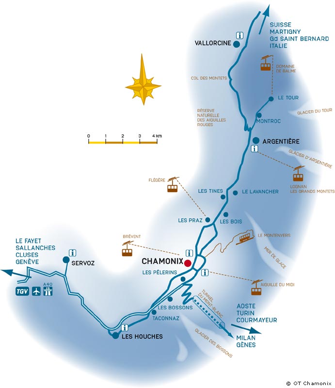Plan d'accès Chamonix 