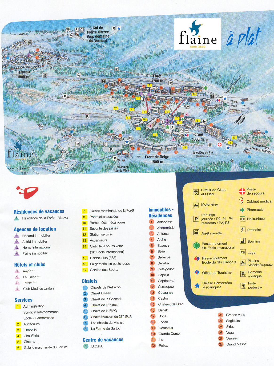 flaine carte