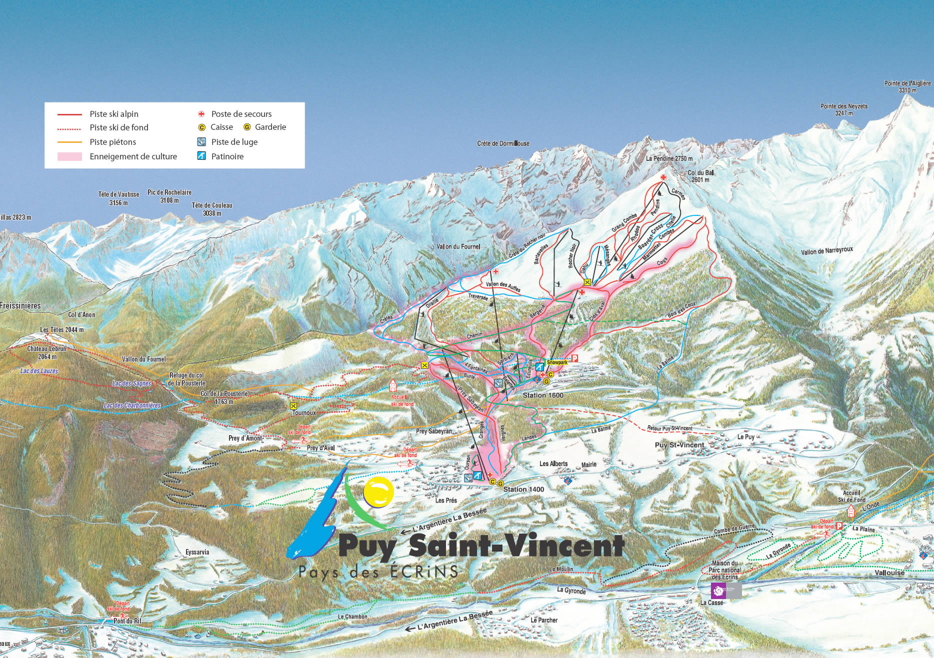 Plan d'accès Puy-Saint-Vincent 
